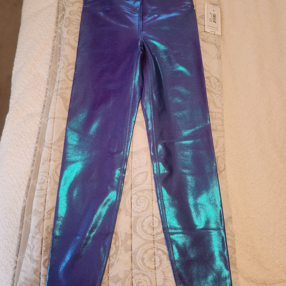 Heroine Sport Metallic Blue Leggings
